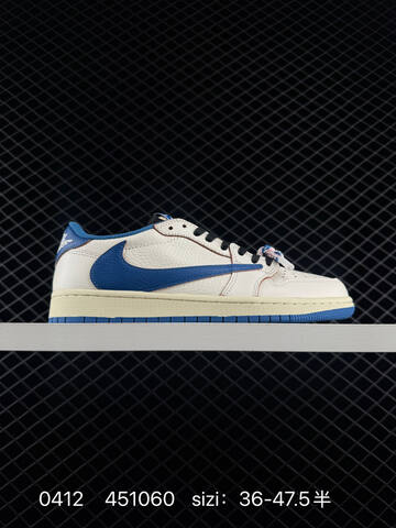 Jordan Air Jordan 1 Low OG SP Travis Scott Sail Blue Cream Black Green White EU 36-47 5 Sneaker - Unisex (BS-79494)