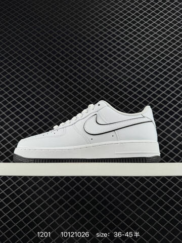 Nike Air Force 1 07 White Black EU 36-45 5 Lifestyle - Unisex (BS-73896)