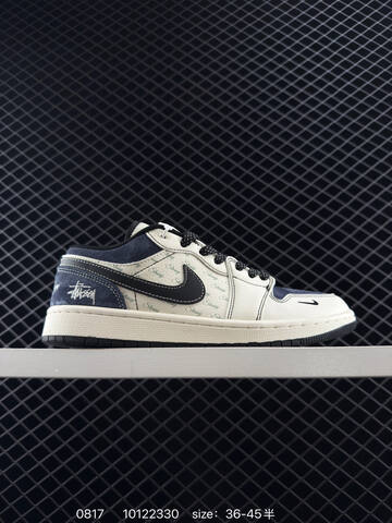 Jordan Air Jordan 1 Low Light Beige Black Red EU 36-45 Sneaker - Unisex (BS-80898)
