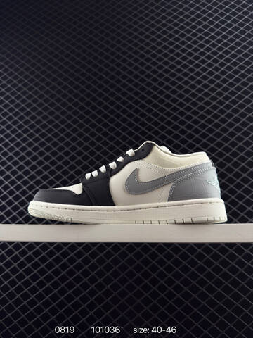 Jordan Air Jordan 1 Low Sail Black Light Grey Turquoise EU 40-46 Sneaker - Men's (BS-80875)