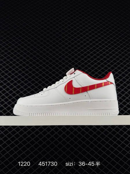 Nike Air Force 1 07 Low White Red EU 36-45 5 lifestyle