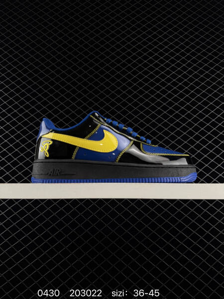 Nike Air Force 1 '07 Low black/blue/yellow EU 36-45 lifestyle