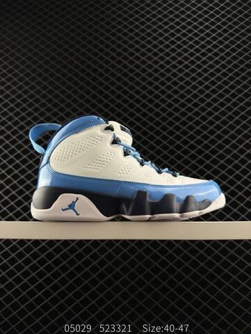 Jordan Air Jordan 9 Retro 302370 161 White University Blue Navy White EU 40-47 Basketball Shoe - Men's (BS-81286)