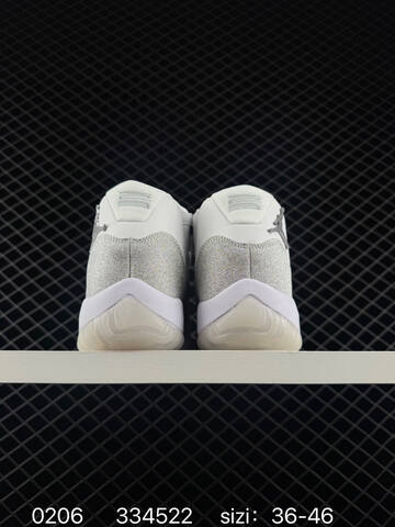 Jordan Air Jordan 11 White Silver Clear EU 36-46 Basketball Shoe - Unisex (BS-79714)