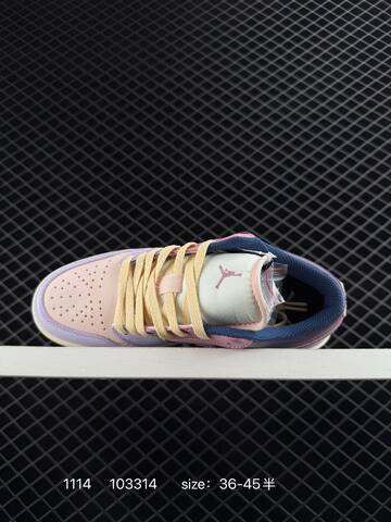 Jordan Air Jordan 1 Low DZ2768-651 Light Pink Purple Cream Dark Purple EU 36-45 Sneaker - Unisex (BS-80278)