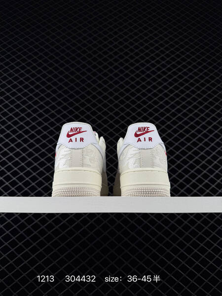 Nike Air Force 1 07 Low cream white with red accents EU 36-45 5 lifestyle