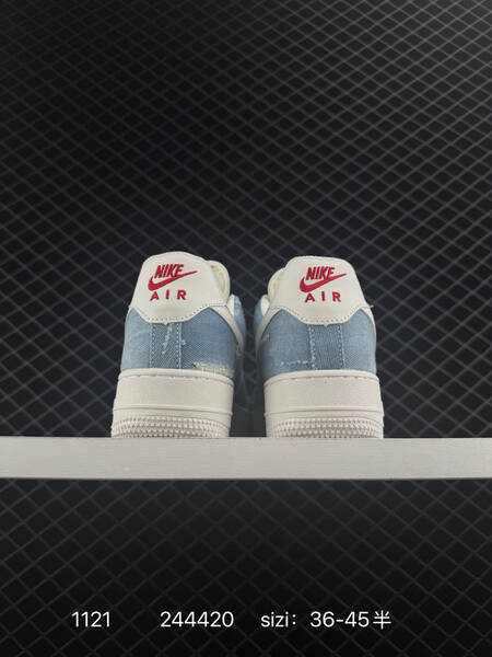 Nike Air Force 1 Low light blue denim white EU 36-45 5 lifestyle
