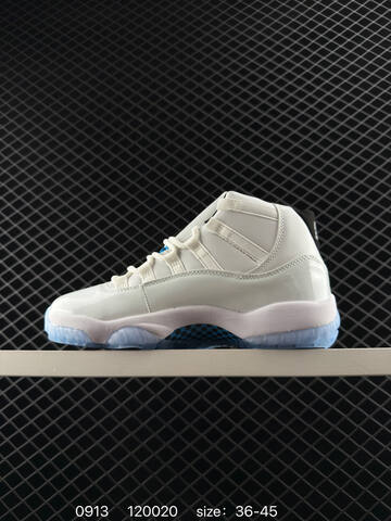 Jordan Air Jordan 11 Retro White Light Blue Black EU 36-45 Basketball Shoe - Unisex (BS-80723)