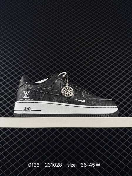 Nike Air Force 1 07 Low white green monogram beige 36-45 5 lifestyle