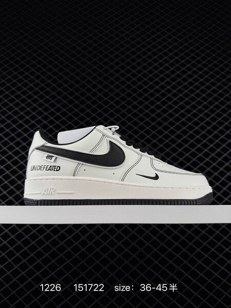 Nike Undefeated x Air Force 1 Low White with assorted accent colors burgundy grey olive navy EU 36-45 lifestyle
