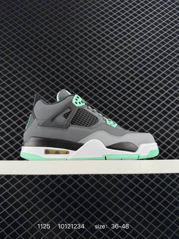 Jordan Air Jordan 4 SE Neon Grey Black White Red EU 36-48 Basketball Shoe - Unisex (BS-80193)