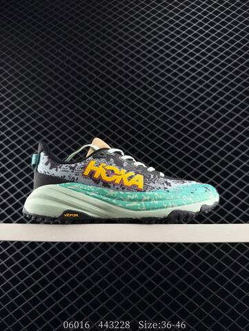 HOKA Speedgoat 6 Orange Yellow Pink Dark Gray EU 36-46 Trail Shoe Trail Running Sneakers - Unisex (BS-86598)