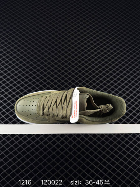 Nike Air Force 1 07 Low olive green suede white EU 36-45 lifestyle