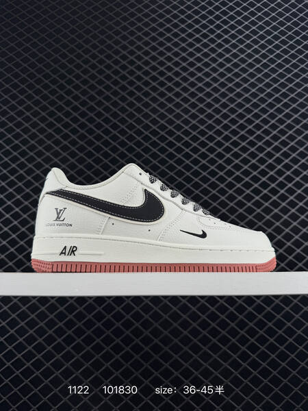 Nike Air Force 1 07 Low White Black Red EU 36-45 lifestyle