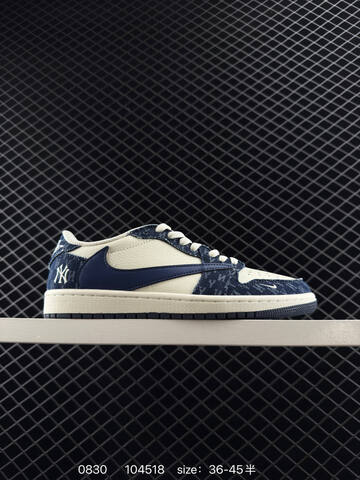 Jordan Air Jordan 1 Low Travis Scott Reverse Mocha Supreme Stone Island Dior Custom Grey Black Beige Brown Red White EU 36-45 Sneaker - Unisex (BS-80804)