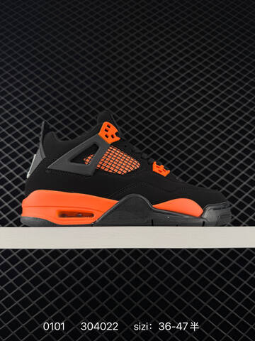 Jordan Air Jordan 4 Retro CT8527-400 Black Orange EU 36-47 Basketball Shoe - Unisex (BS-79919)