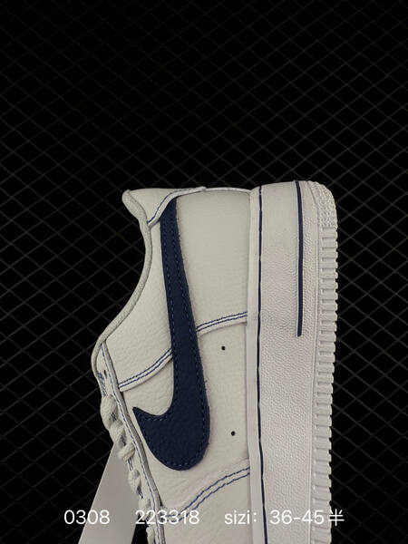 Nike Air Force 1 Low HQ2037-001 White Navy Blue EU 36-45 lifestyle