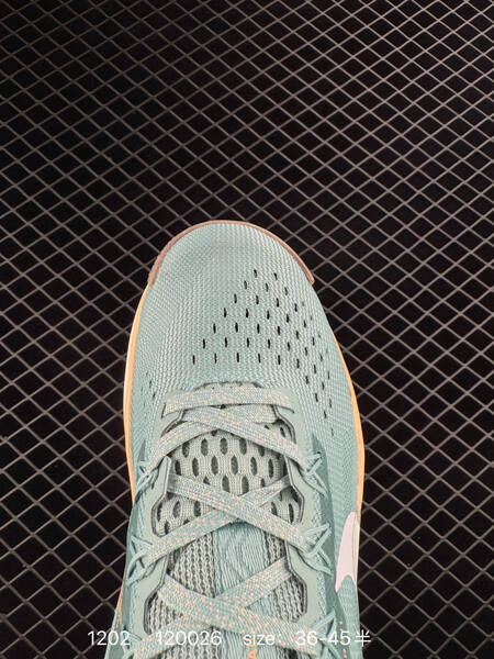 Nike Pegasus Trail 5 light teal seafoam with white peach and taupe accents 36-45 lifestyle