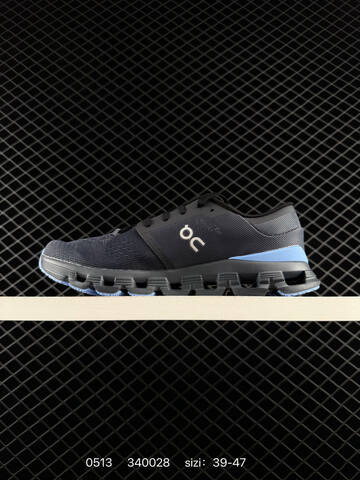 On Cloud X 4 Dark Grey Light Blue EU 39-47 Running Shoe Running Sneakers - Unisex BS-85284