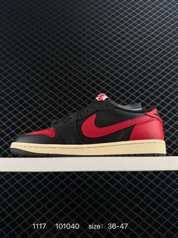 Jordan Air Jordan 1 Low Travis Scott Black Red Cream EU 36-47 Sneaker - Unisex (BS-80254)