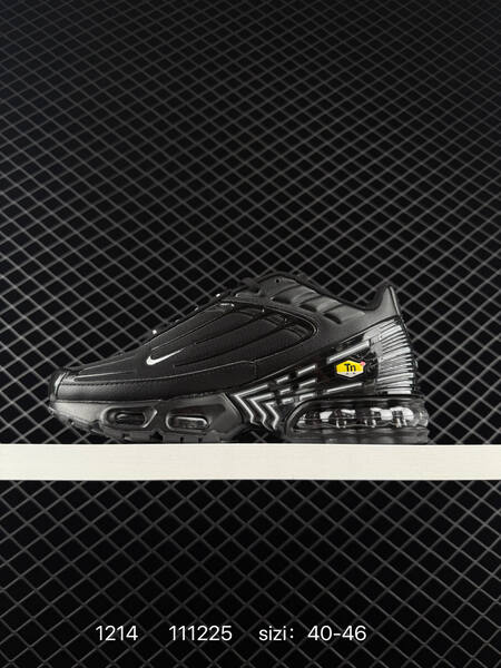 Nike Air Max Plus Tuned Air Black Silver EU 40-46 running lifestyle