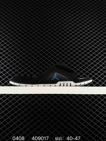 Jordan Air Jordan 13 Slide Black Blue White EU 40-47 Slides - Men's (BS-79533)
