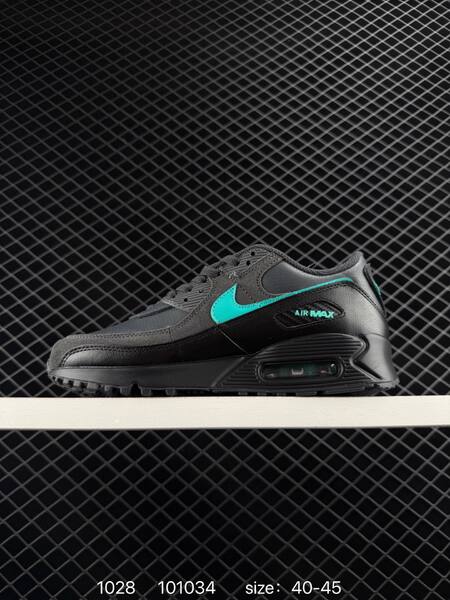 Nike Air Max 90 Black Dark Grey Turquoise EU 40-45 lifestyle
