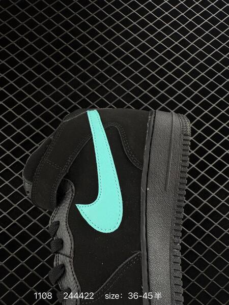Nike Air Force 1 Mid 07 Black Turquoise EU 36-45 5 lifestyle
