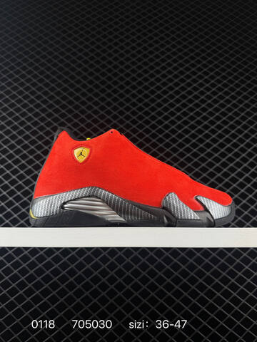 Jordan Air Jordan 14 Retro Black Red White EU 36-47 Basketball Shoe - Unisex (BS-79808)