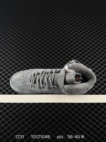 Nike Air Force 1 Mid grey black EU 36-45 5 lifestyle
