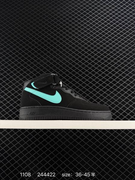 Nike Air Force 1 Mid 07 Black Turquoise EU 36-45 5 lifestyle