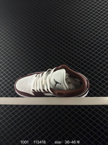 Jordan Air Jordan 1 Low HF3148 106 White Dark Red Black EU 36-46 Sneaker - Unisex (BS-80593)