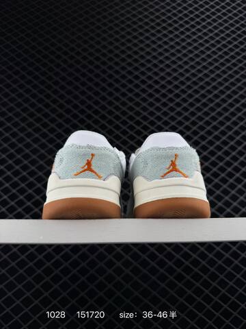 Jordan Flight Court Who Decides War IM6665 White Light Grey Sail Gum Orange EU 36-46 Sneaker - Unisex (BS-80419)