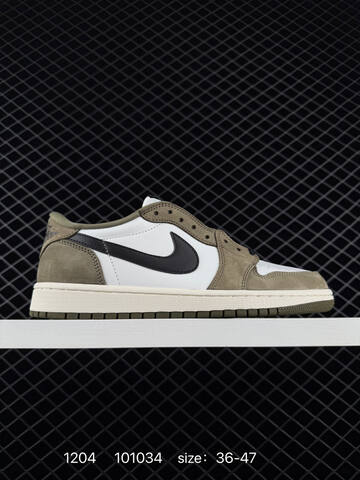 Jordan Air Jordan 1 Retro Low OG White Olive Black Sail EU 36-47 Sneaker - Unisex (BS-80115)