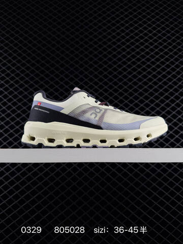 On Running Cloudvista Cream Gray Dark Purple EU 36-45 Trail Shoe Trail Running Sneakers - Unisex (BS-85379)