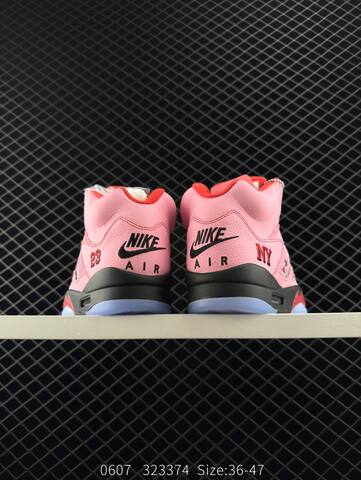 Jordan Air Jordan 5 Retro High Pink Red Black Silver Blue EU 36-47 Basketball Shoe - Unisex (BS-81244)