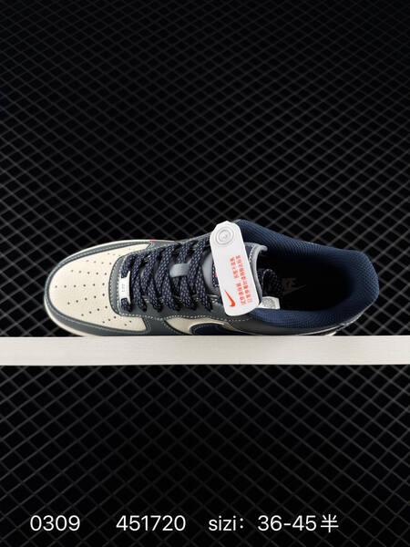 Nike Air Force 1 07 Low grey navy cream 36-45 lifestyle