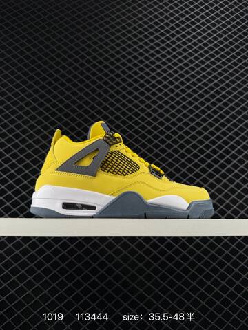 Jordan Air Jordan 4 Retro LS Lightning CT8527 Tan Black Red White EU 35 5-48 Basketball Shoe - Unisex (BS-80481)