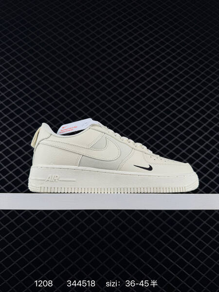 Nike Air Force 1 Low multi-color options white light grey with gold mini Swoosh black white navy white with gum sole sail white with black mini Swoosh EU 36-45 5 lifestyle