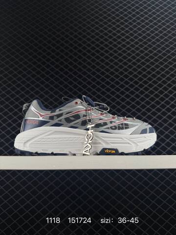 HOKA ONE ONE MAFATE THREE 2 White Neon Yellow Grey Red EU 36-45 Trail Shoe Trail Running Sneakers - Unisex (BS-86381)