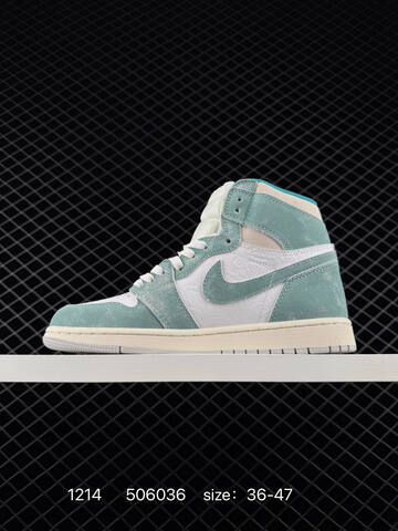 Jordan Air Jordan 1 Retro High OG 555088-610 Turbo Green White Sail EU 36-47 Basketball Shoe - Unisex (BS-80068)