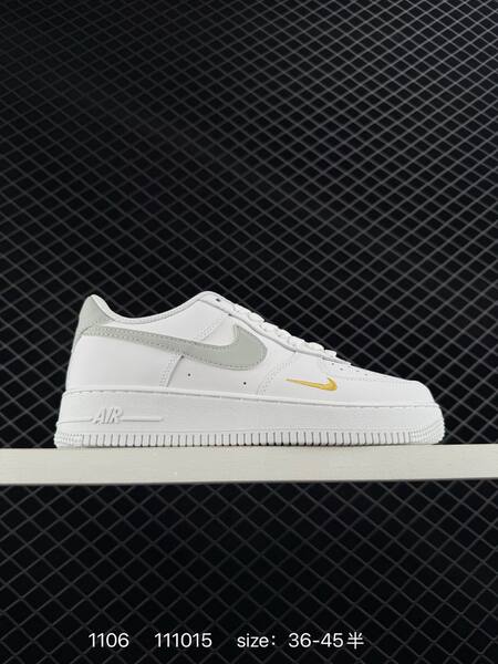 Nike Air Force 1 Low White with pink black gray cream swoosh options and gold mini swoosh EU 36-45 5 lifestyle