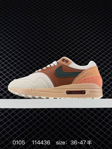 Nike Air Max 1 Premium cream brown tan coral black 36-47 5 lifestyle
