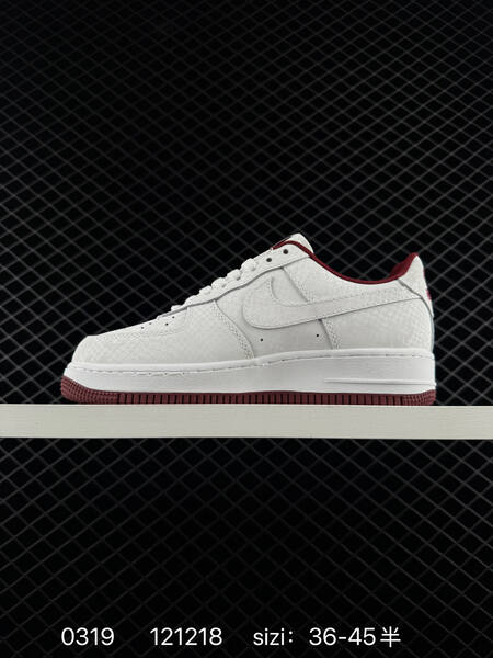 Nike Air Force 1 Low burgundy red and white EU 36-45 lifestyle