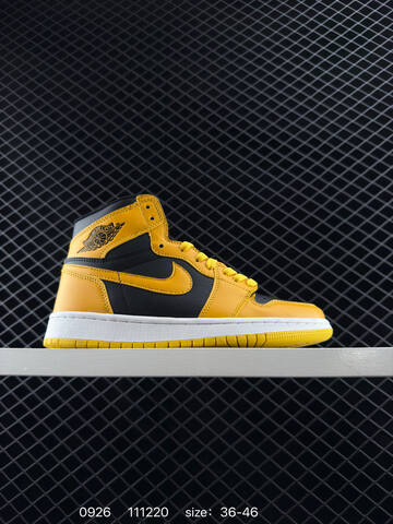 Jordan Air Jordan 1 Mid Black Yellow White Brown EU 36-46 Basketball Shoe - Unisex (BS-80626)
