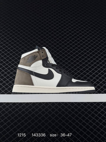 Jordan Air Jordan 1 Retro High OG 555088 115 Sail Black Dark Mocha Brown EU 36-47 Basketball Shoe - Unisex (BS-80058)