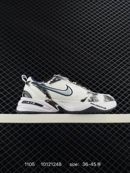 Nike Air Monarch IV White Black Navy Silver EU 36-45 5 casual lifestyle