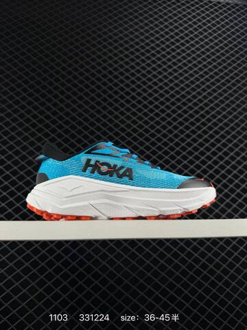 HOKA Challenger 8 Blue White Orange Black EU 36-45 Trail Shoe Trail Running Sneakers - Unisex (BS-86398)
