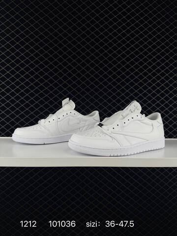 Jordan Air Jordan 1 Low Travis Scott Triple White EU 36-47 5 Sneaker - Unisex (BS-80077)
