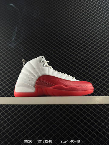 Jordan Air Jordan 12 Retro White Purple Black Red Grey EU 40-48 Basketball Shoe - Men's (BS-80625)